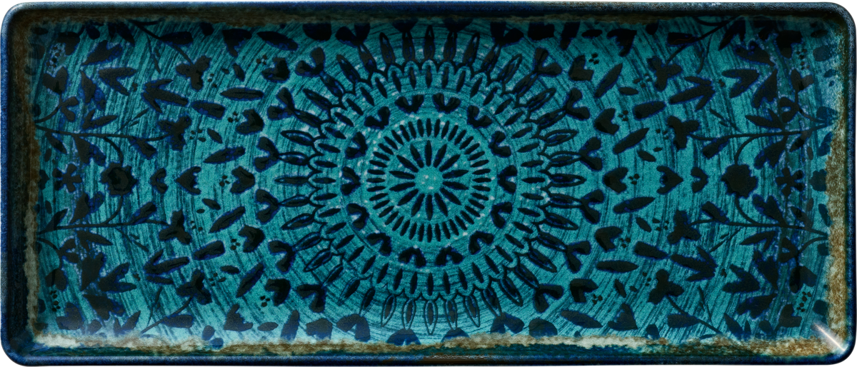 Mirage - Platte rechteckig indigo 35x15cm