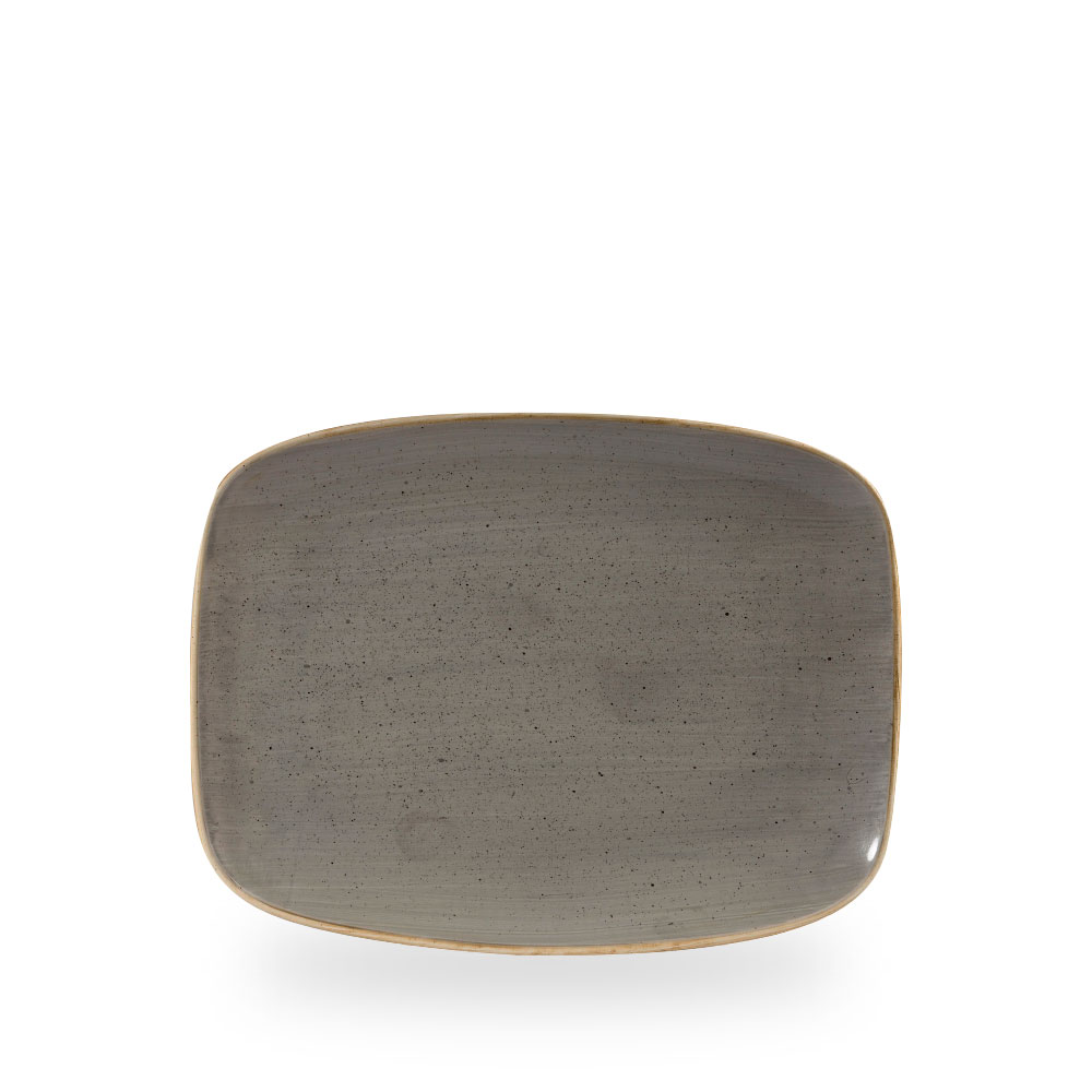 Churchill Stonecast Grey Chefs Oblong Platte 26.1 cm x 20.2 cm