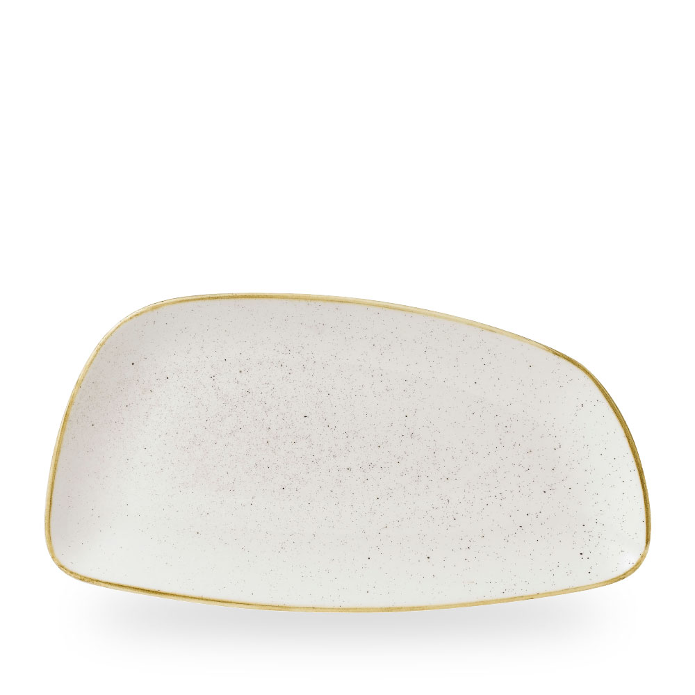 Churchill Stonecast Barley White Chefs Geo Platte 35 x 18.5 cm