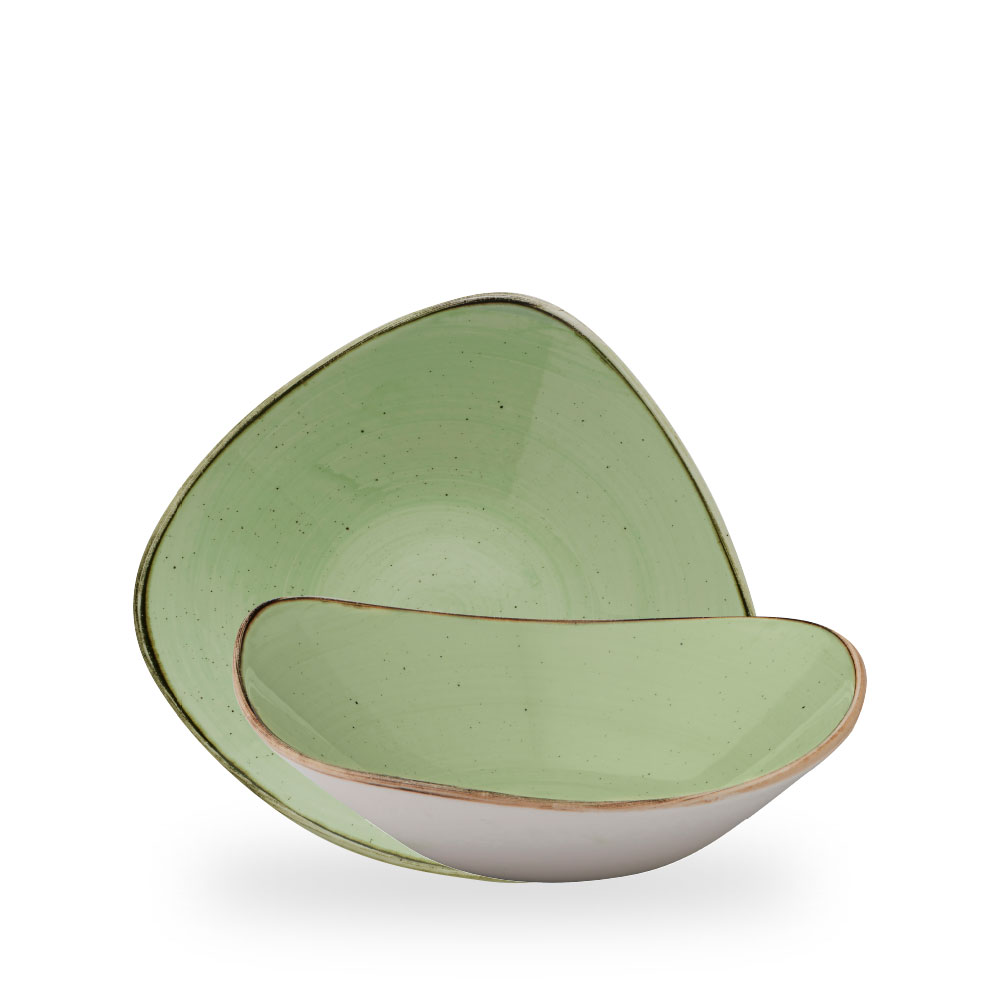 Churchill Stonecast Sage Green Bowl Dreieck 23.5 cm