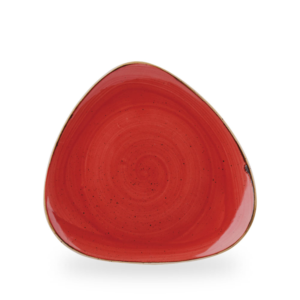 Churchill Stonecast Berry Red Teller Dreieck 26,5 cm