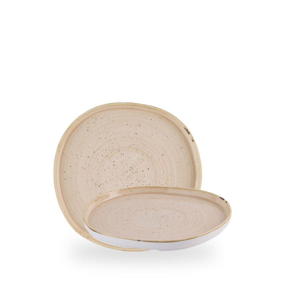 Churchill Stonecast Nutmeg Cream Teller Flach Mit Steilrand Organic 21 cm