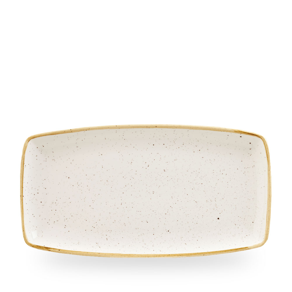 Churchill Stonecast Barley White Oblong Platte 34,5 cm