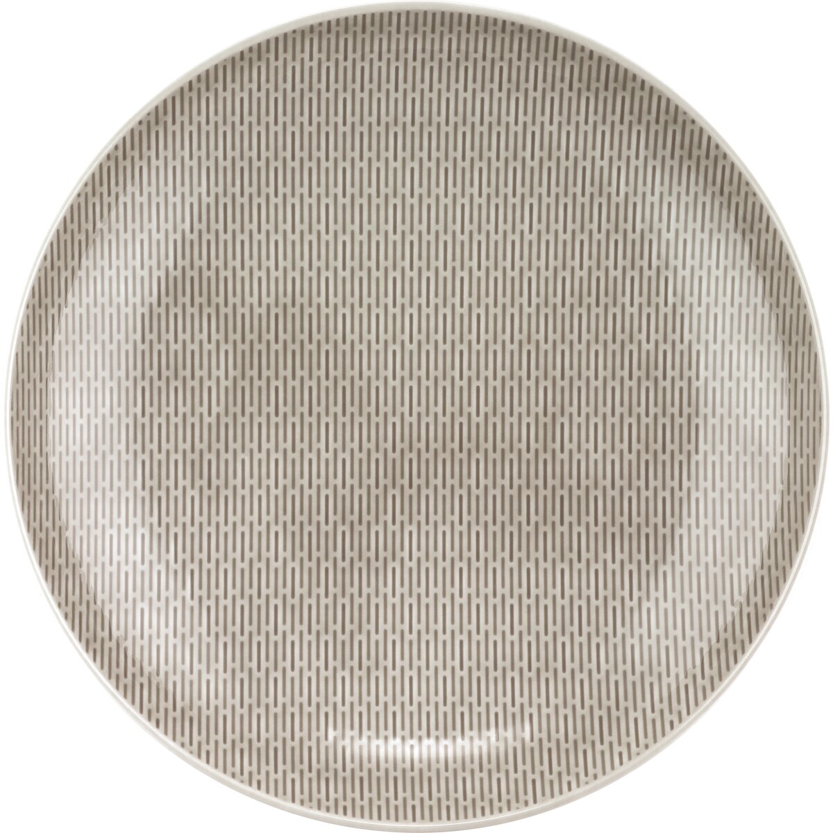 Scope glow GRAY - Teller tief rund coup Struktur 29 cm