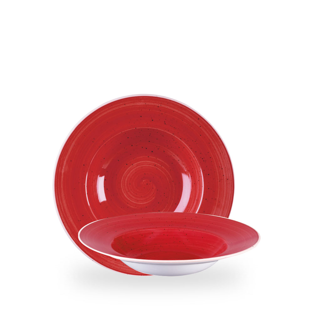 Churchill Stonecast Berry Red Teller Tief 24 cm