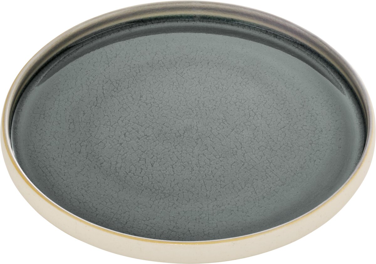 Nara Grey - Teller flach rund, grau, 27 cm