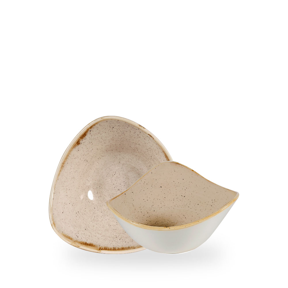 Churchill Stonecast Nutmeg Cream Bowl Dreieck.18,5 cm, 37Cl