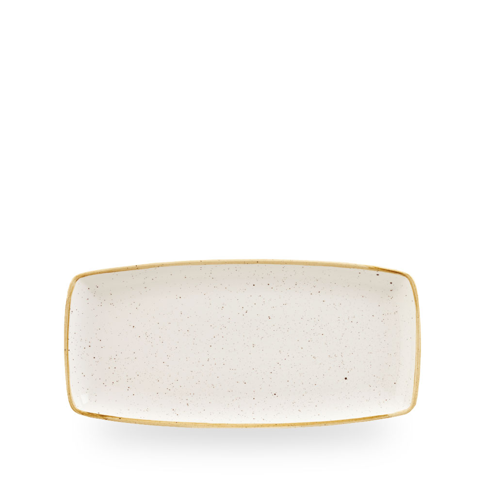 Churchill Stonecast Barley White Oblong Platte Quadr. 29,5 cm