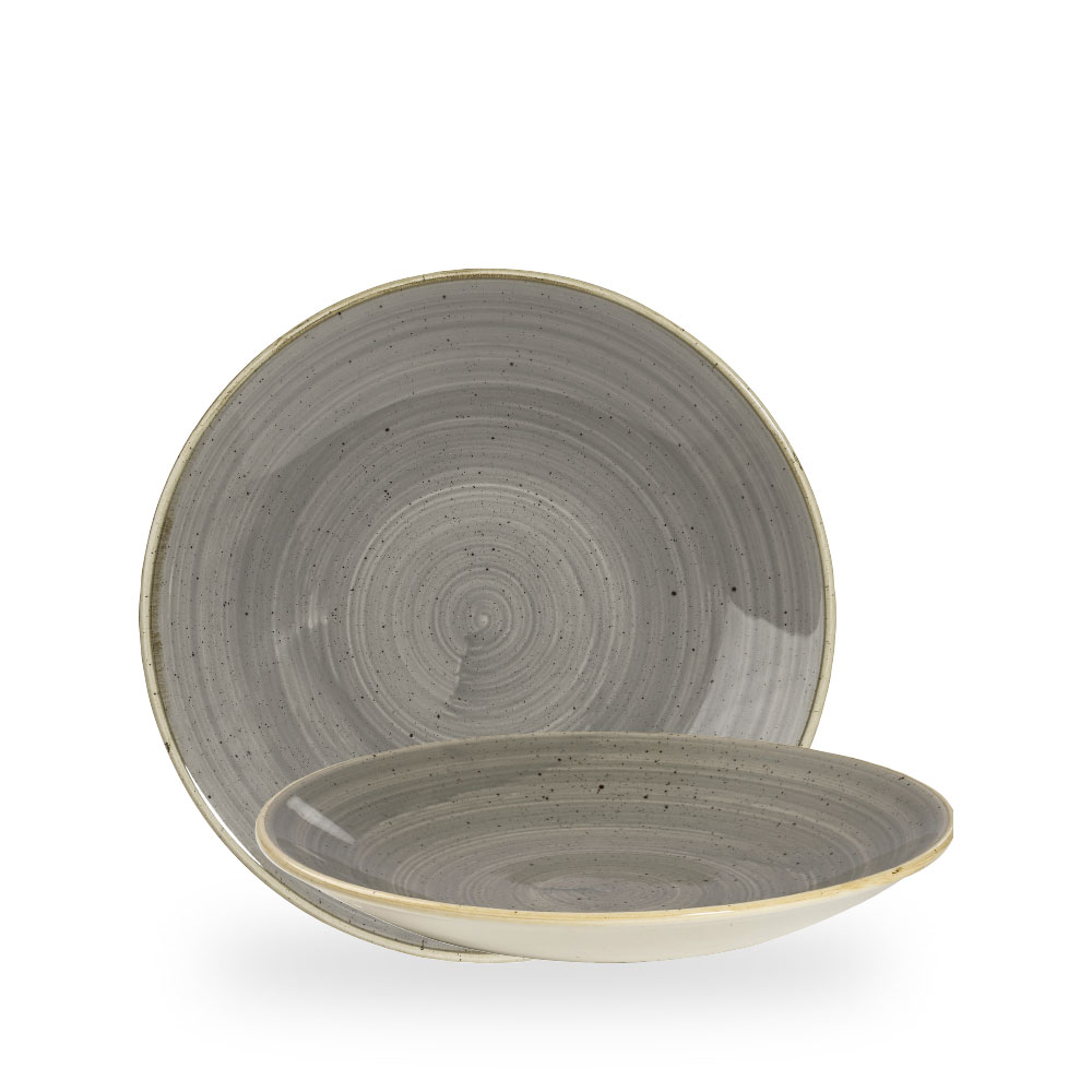 Churchill Stonecast Grey Teller Tief Coup 25,5 cm