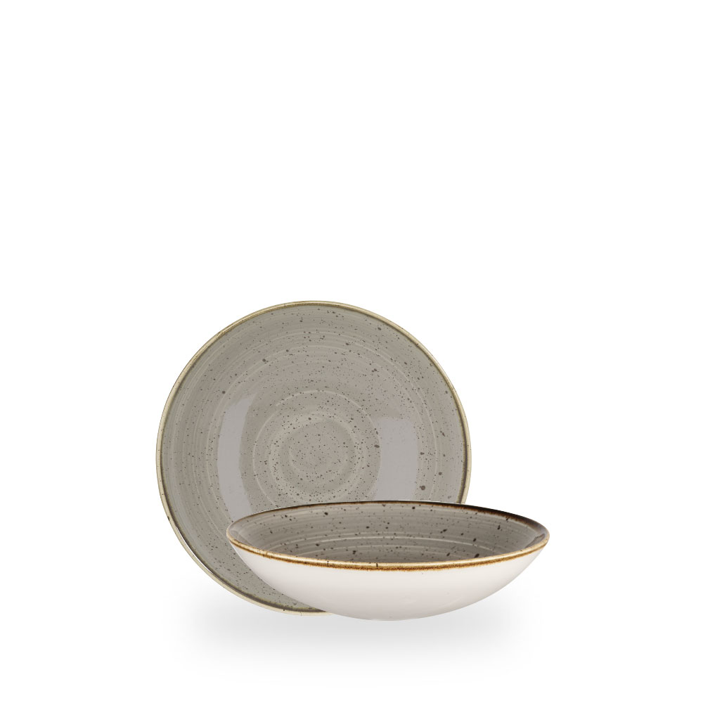 Churchill Stonecast Grey Schale Tief Coup 18,2 cm