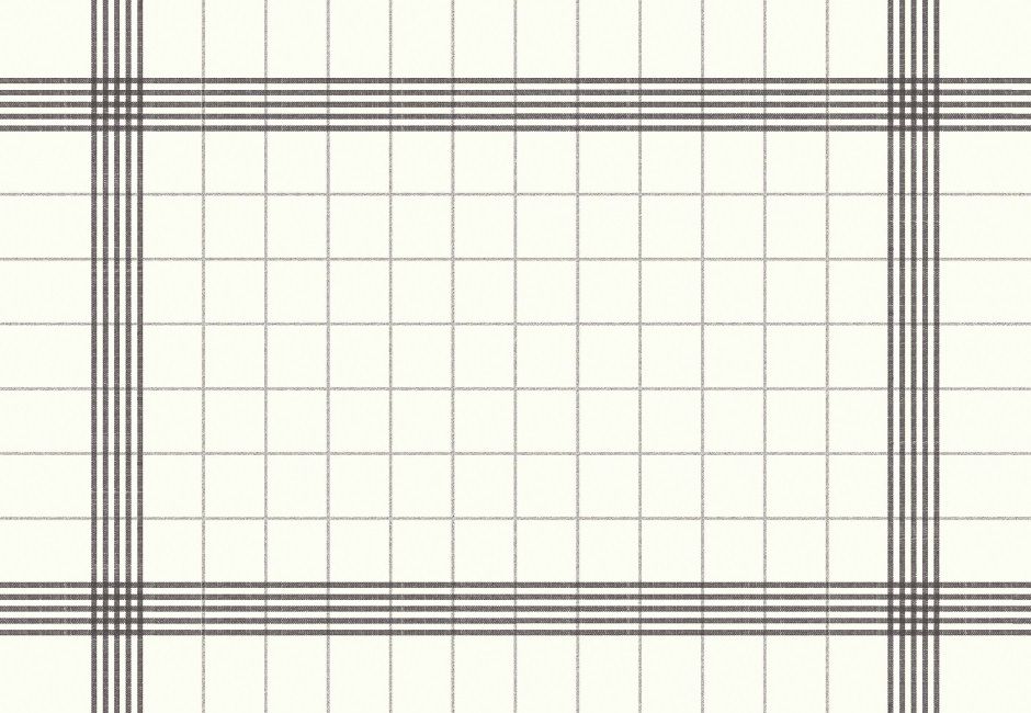 Towel Napkin weiß-grau, 38 x 54 cm