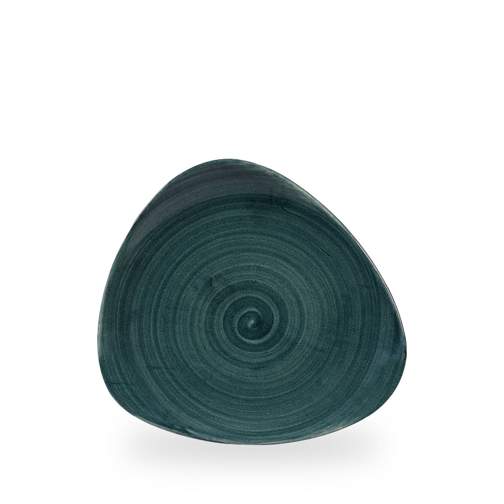 Churchill Stonecast Patina Rustic Teal Teller Dreieckig 22,9 cm