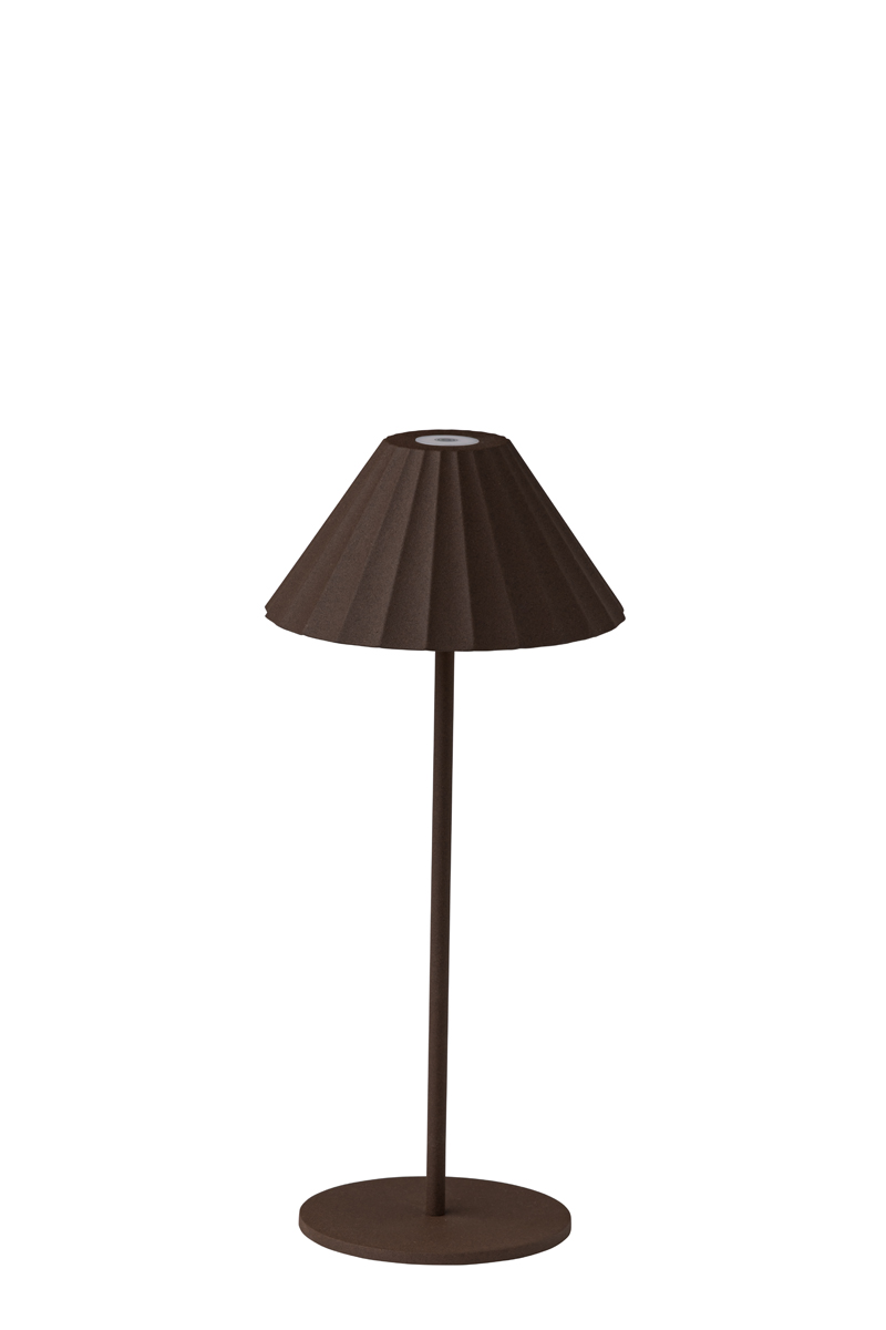London - LED Leuchte dimmbar, braun, 14 x 33 cm
