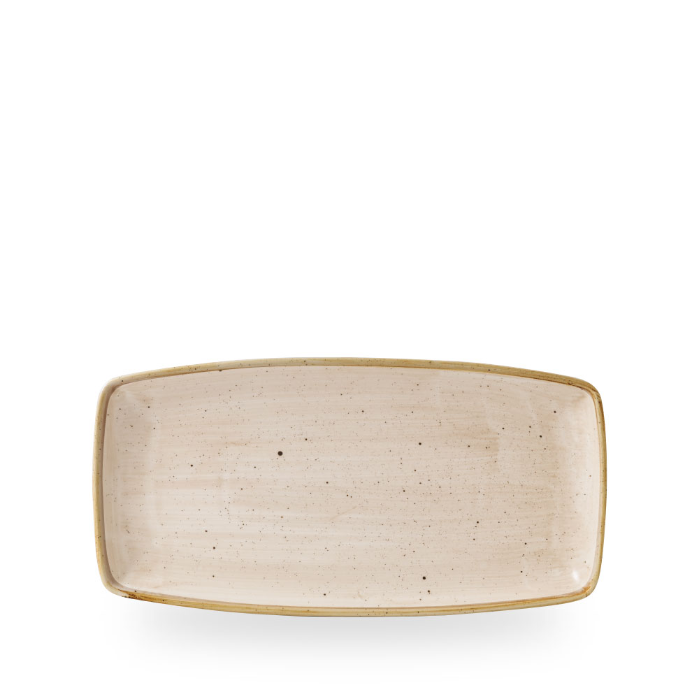 Churchill Stonecast Nutmeg Cream Oblong Platte 29,5 x 15 cm
