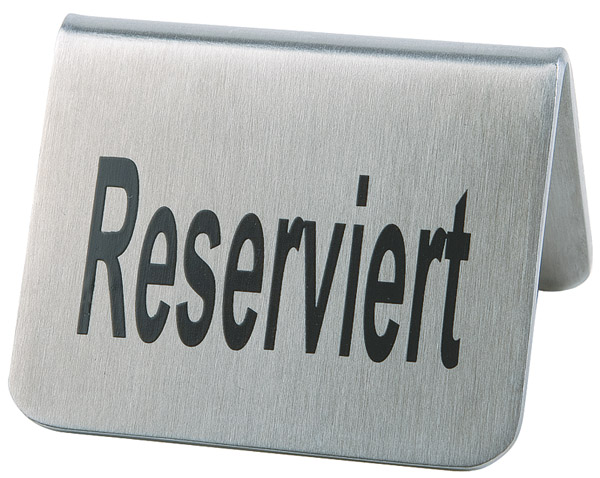 Tischaufsteller 2er Set, Reserviert