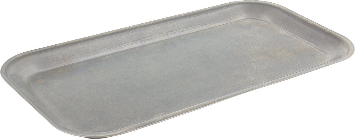 Spotlights - Platte rechteckig silber 26x14cm