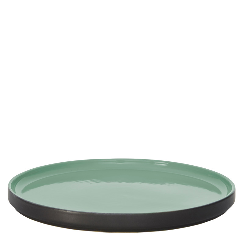 Style Lights - Teller flach GEO grün Ø 26 cm