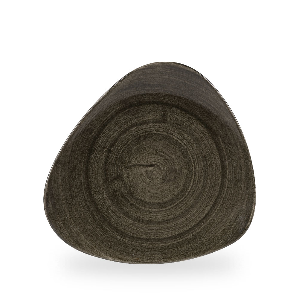 Churchill Stonecast Patina Iron Black Platte Dreieckig 26,5 cm