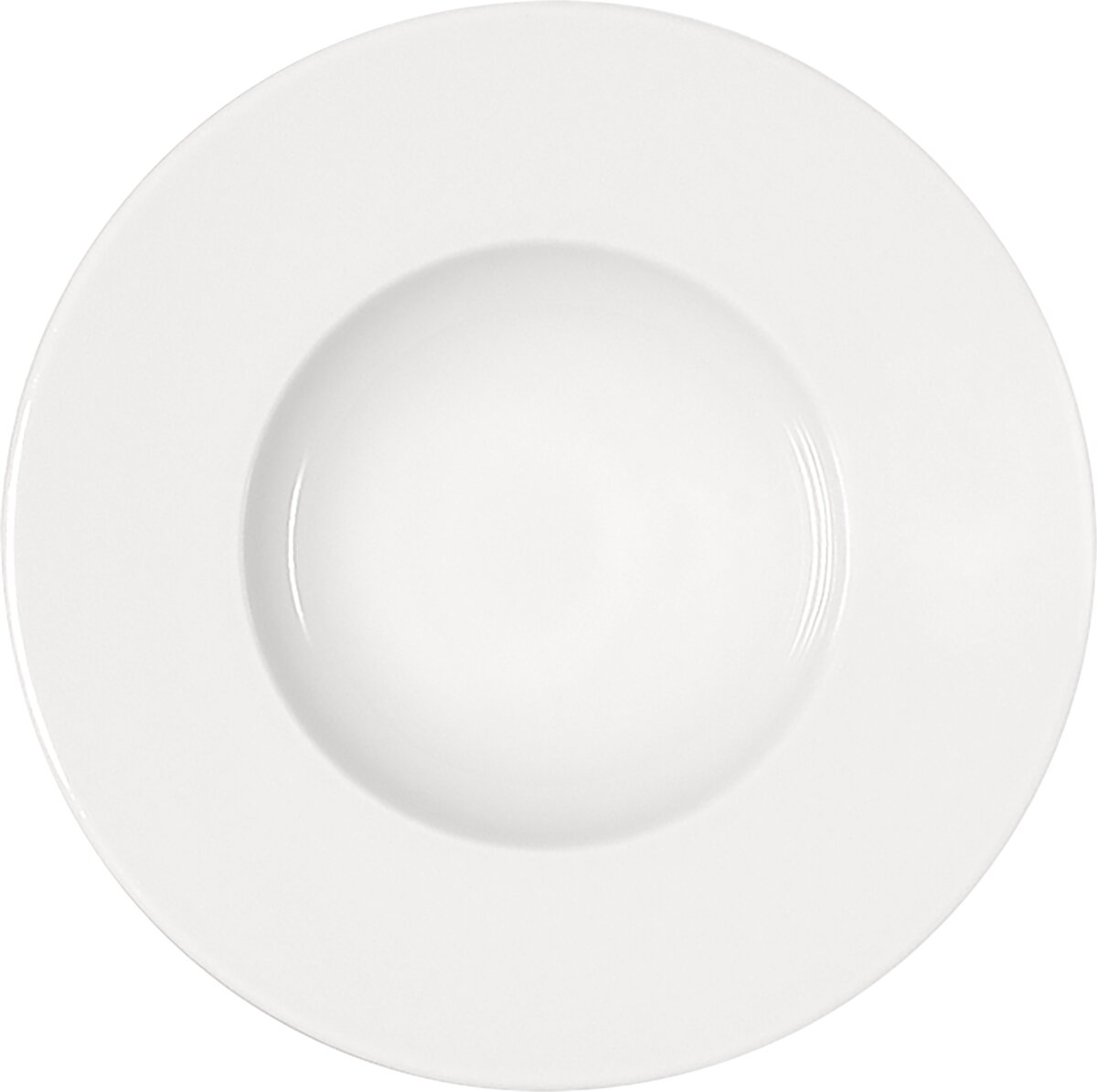 Maitre - Teller tief rund breite Fahne, 28 cm