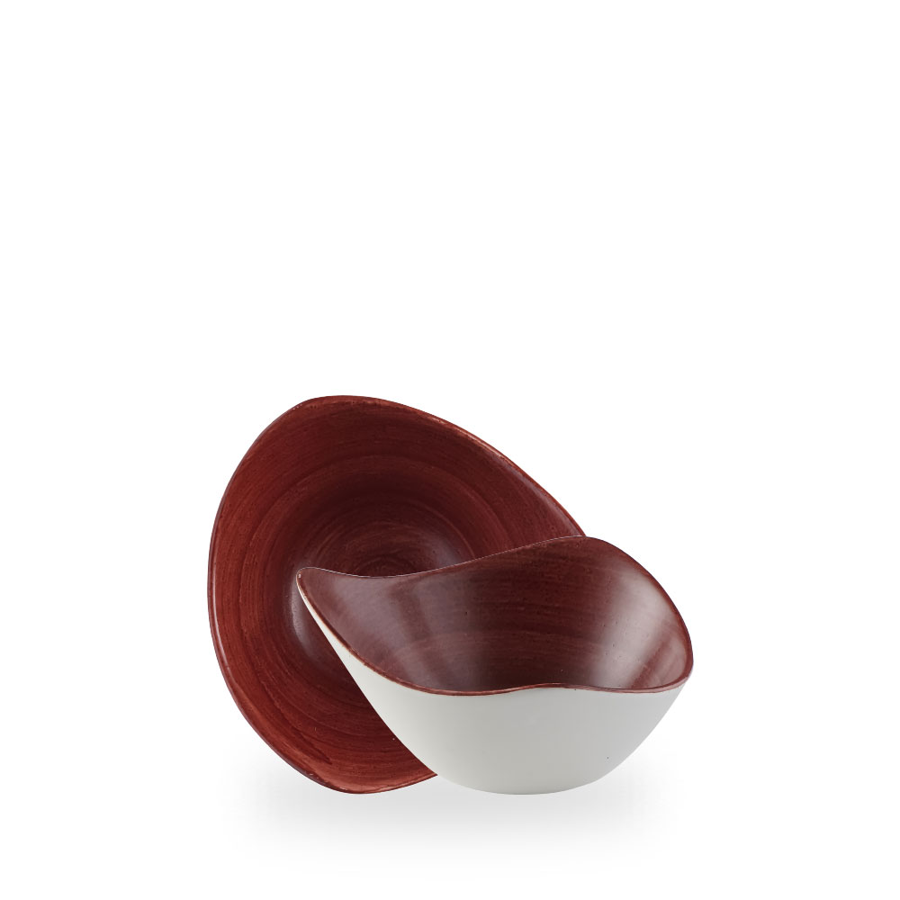 Churchill Stonecast Patina Rust Red Bowl Dreieck. 15.3 cm,  26Cl