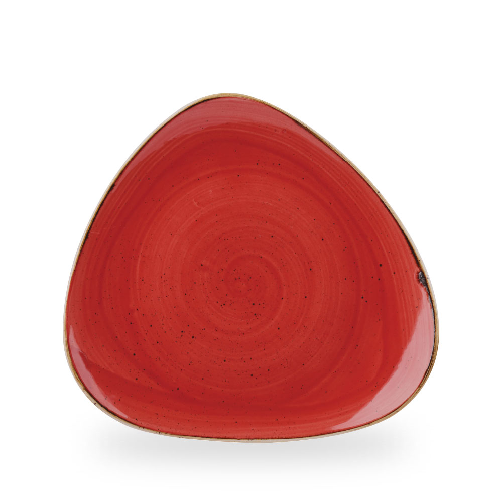 Churchill Stonecast Berry Red Teller Dreieck 31,1 cm