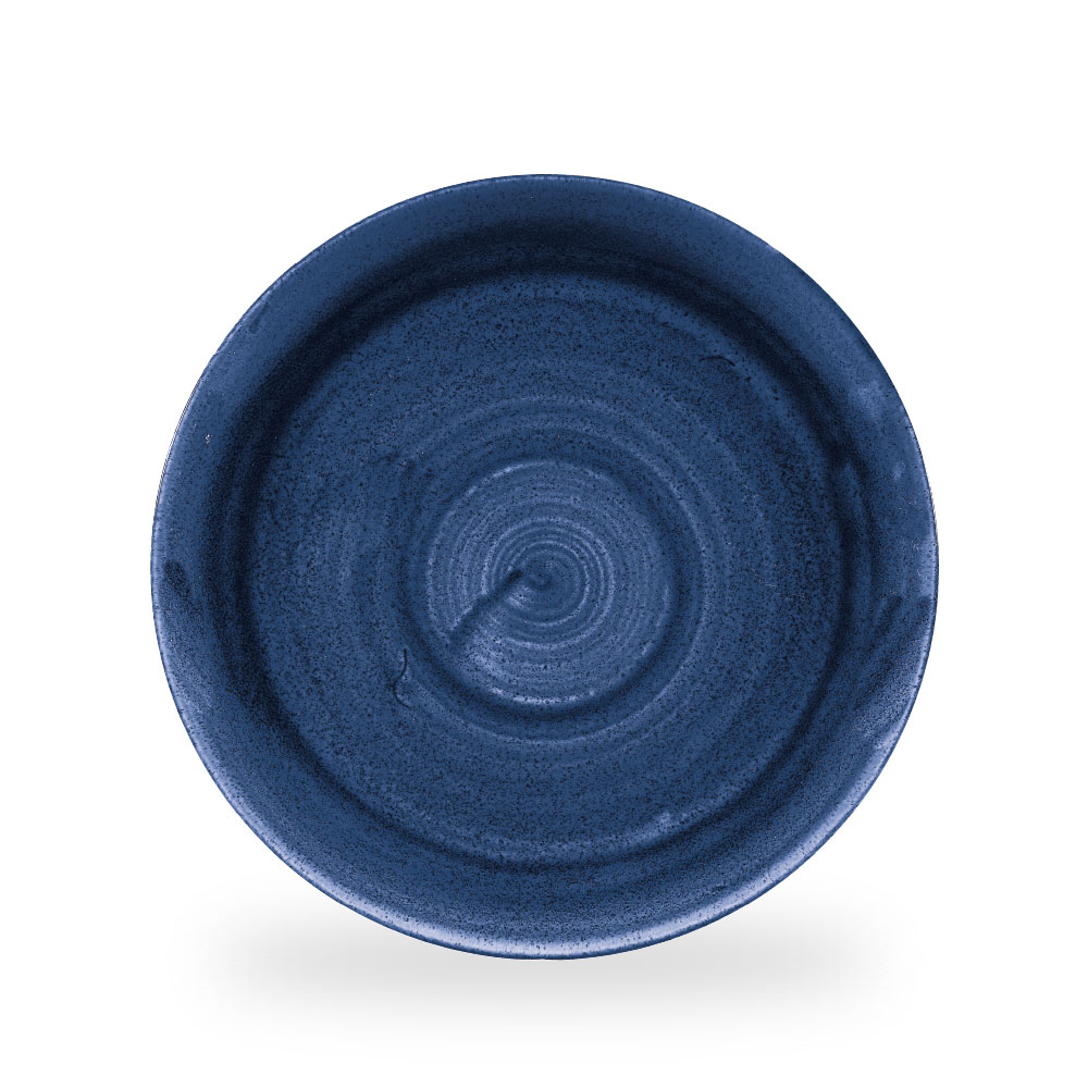 Churchill Stonecast Patina Cobalt Blue Teller Flach Coup 28,8 cm