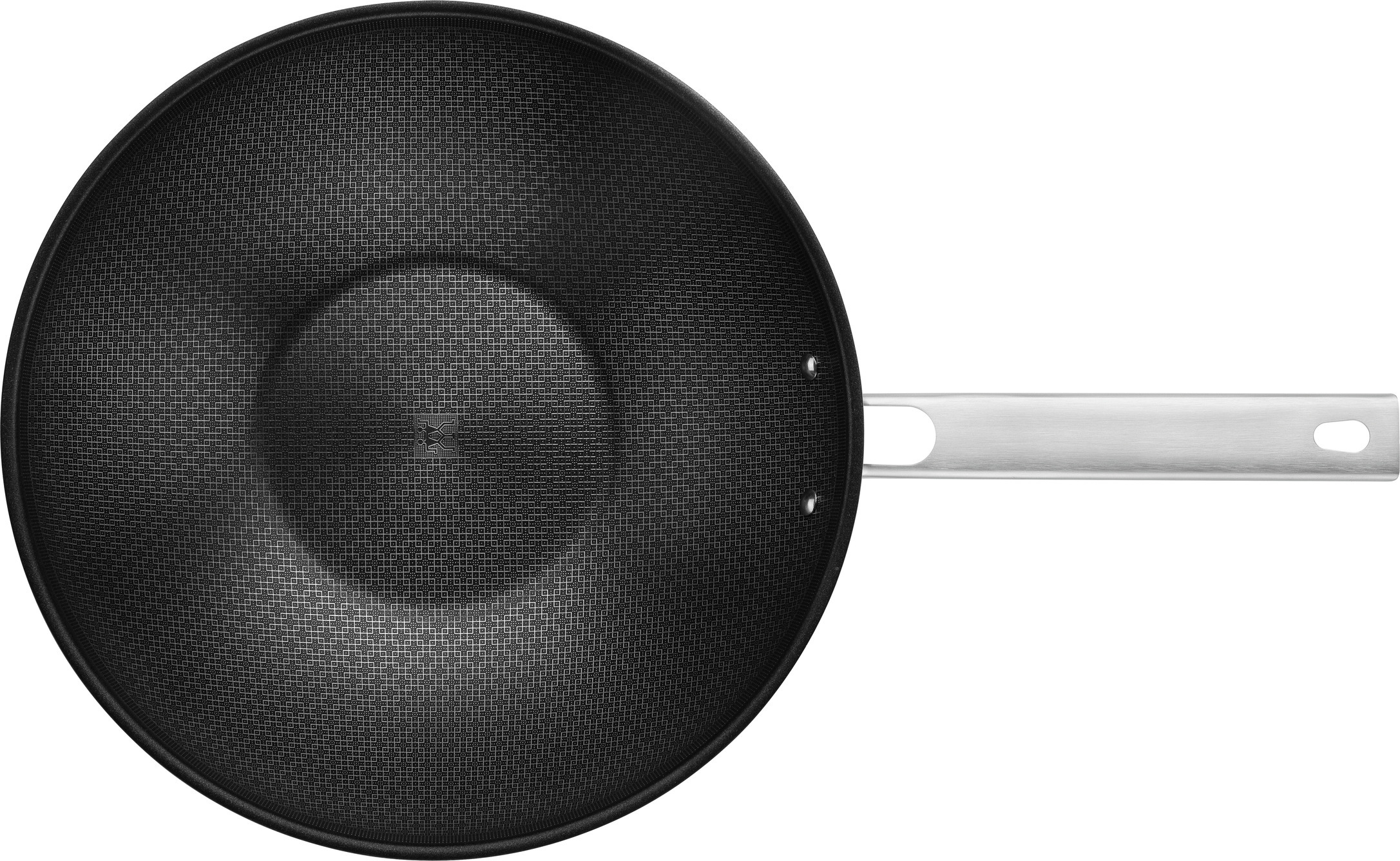 Wok, 30 cm, rund, 18/10 Edelstahl