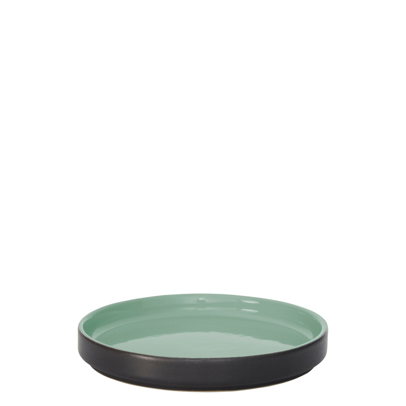 Style Lights - Teller flach GEO grün Ø 14 cm