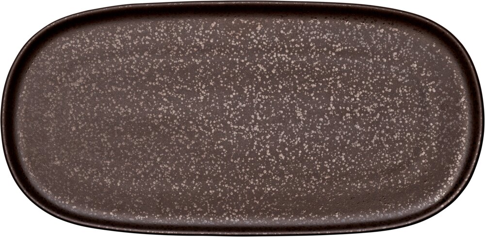 Nivo Mokka - Platte flach coup 30 x 15 cm