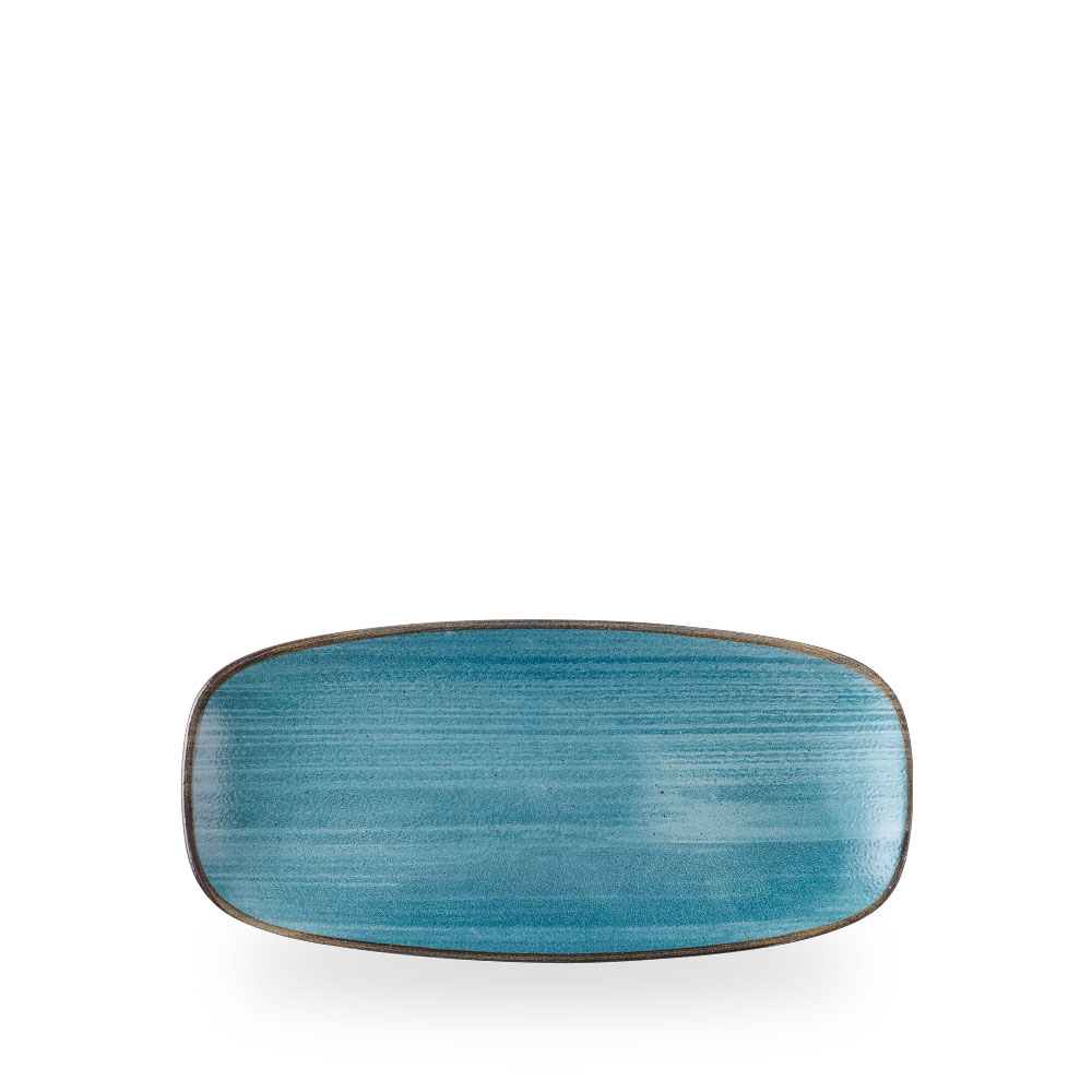Churchill Stonecast Raw Teal Platte Oblong Rechteckig 26,9 x 12,7 cm