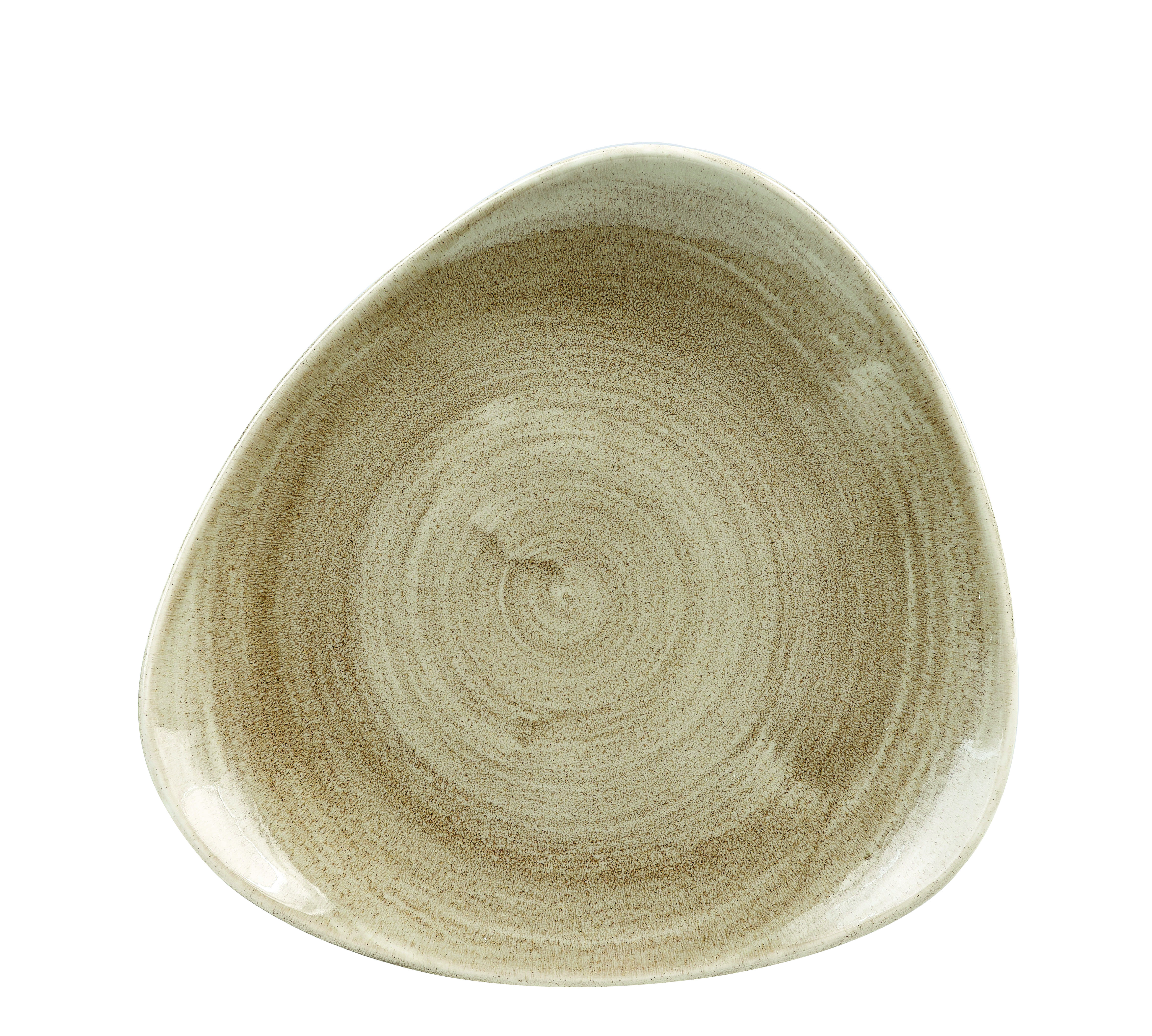 Churchill Stonecast Patina Antique Taupe Teller Dreieck 22,9 cm