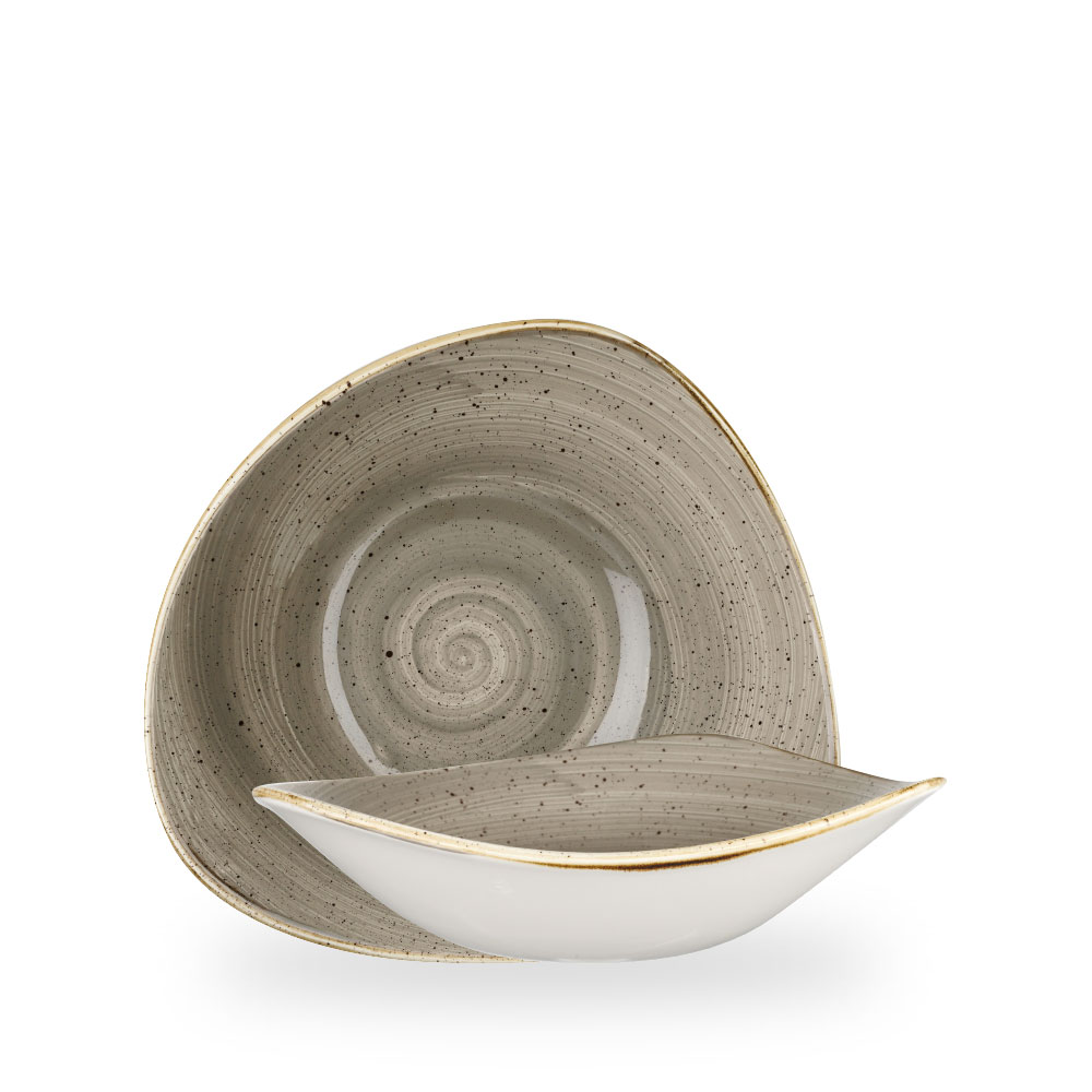Churchill Stonecast Grey Bowl Dreieck.23,5 cm, 60Cl