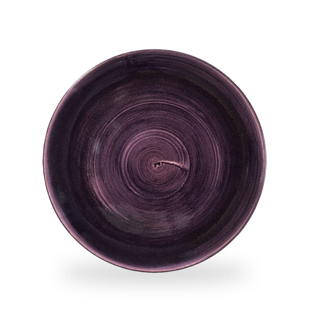 Churchill Stonecast Patina Deep Purple Teller Flach Coup 28.8 cm