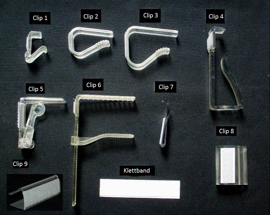 Clip 1 für Tischstärke 1,5 cm