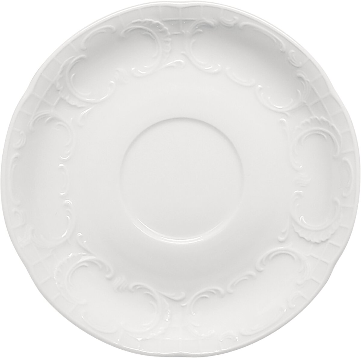 Mozart - Untertasse rund Relief, 11 cm