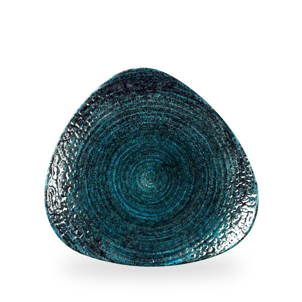 Churchill Studio Prints Homespun Chroma Blue Teller Dreieckig 26.5 cm