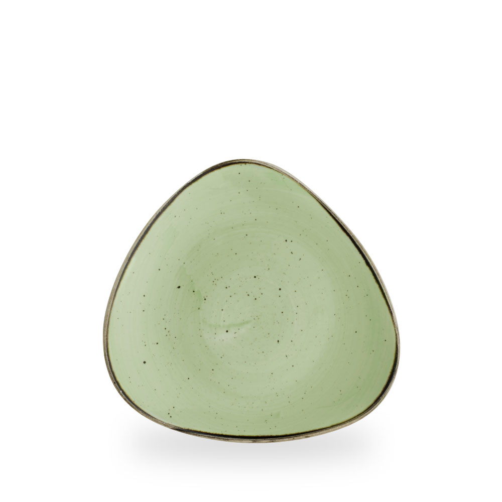Churchill Stonecast Sage Green Teller Dreieck 22.9 cm