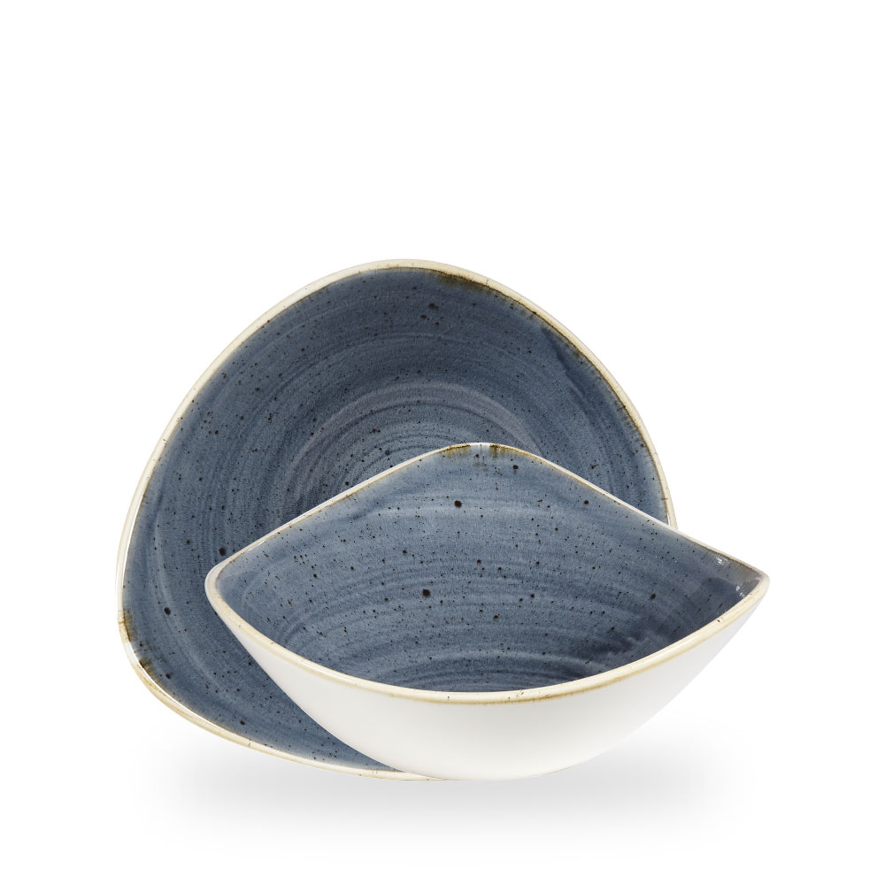 Churchill Stonecast Blueberry Bowl Dreieck.23,5 cm, 60Cl