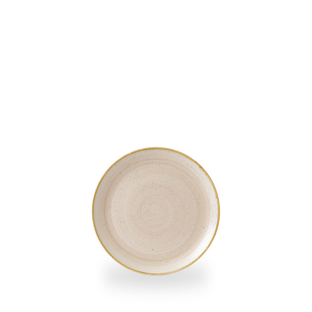 Churchill Stonecast Nutmeg Cream Teller Flach Coup 16,5 cm