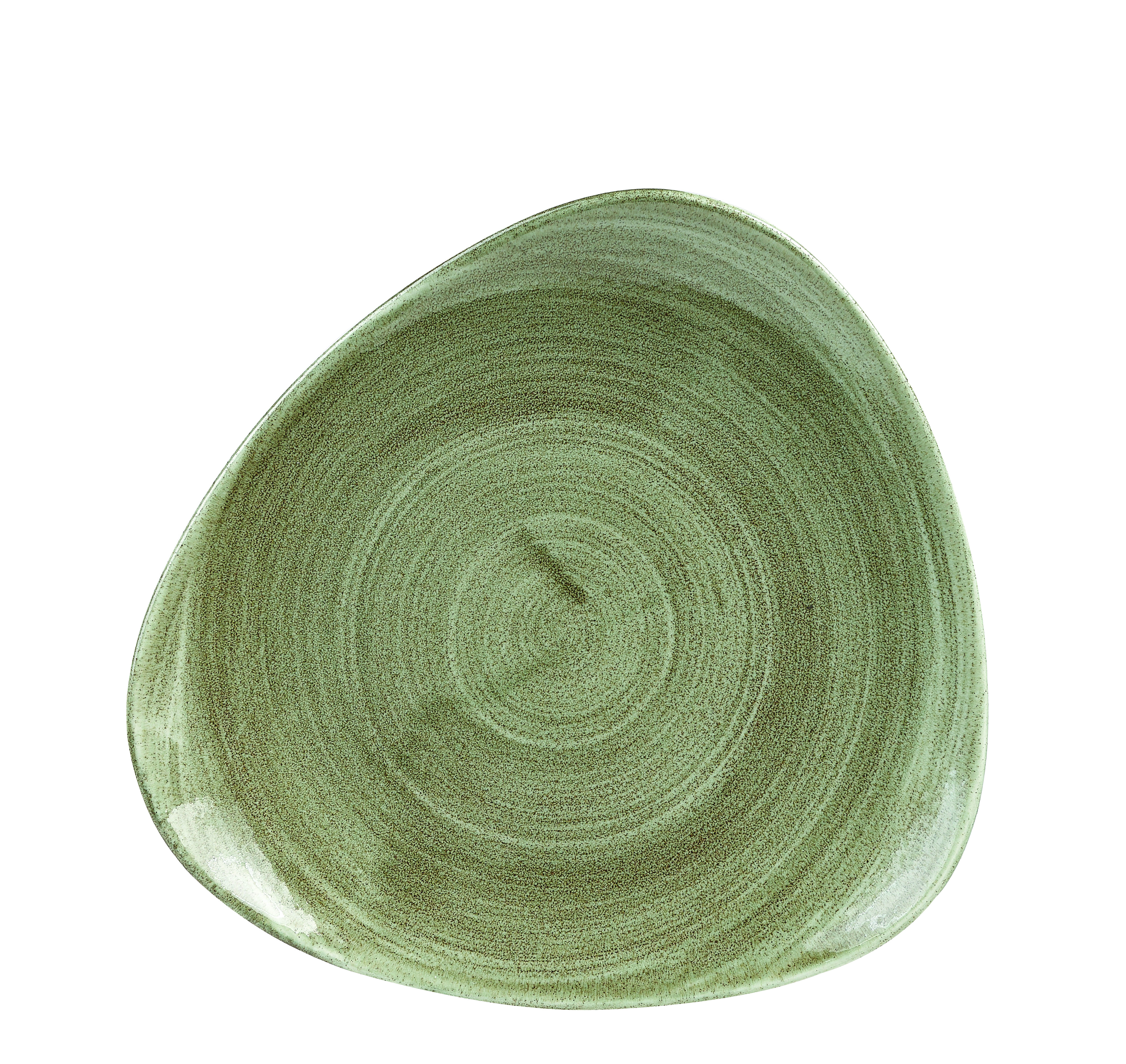 Churchill Stonecast Patina Burnished Green Teller Dreick. 15,3 cm