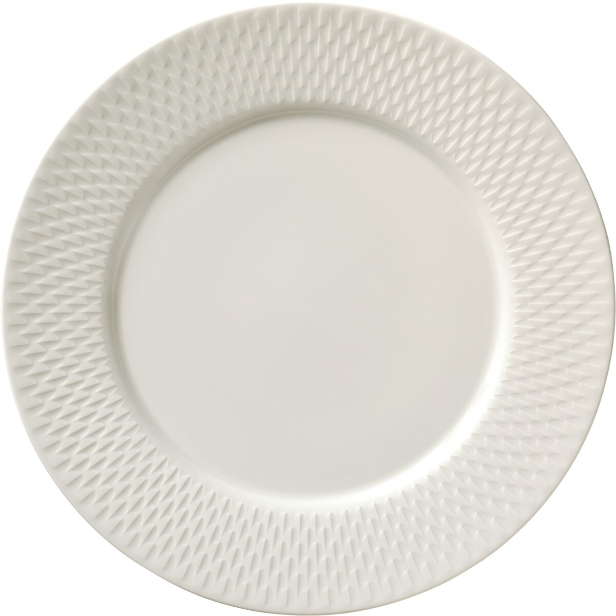 Purity Reflections - Teller flach rund Fahne Relief 26 cm