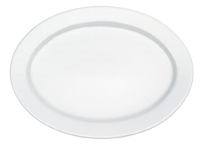 Corpo - Teller flach oval 32 cm