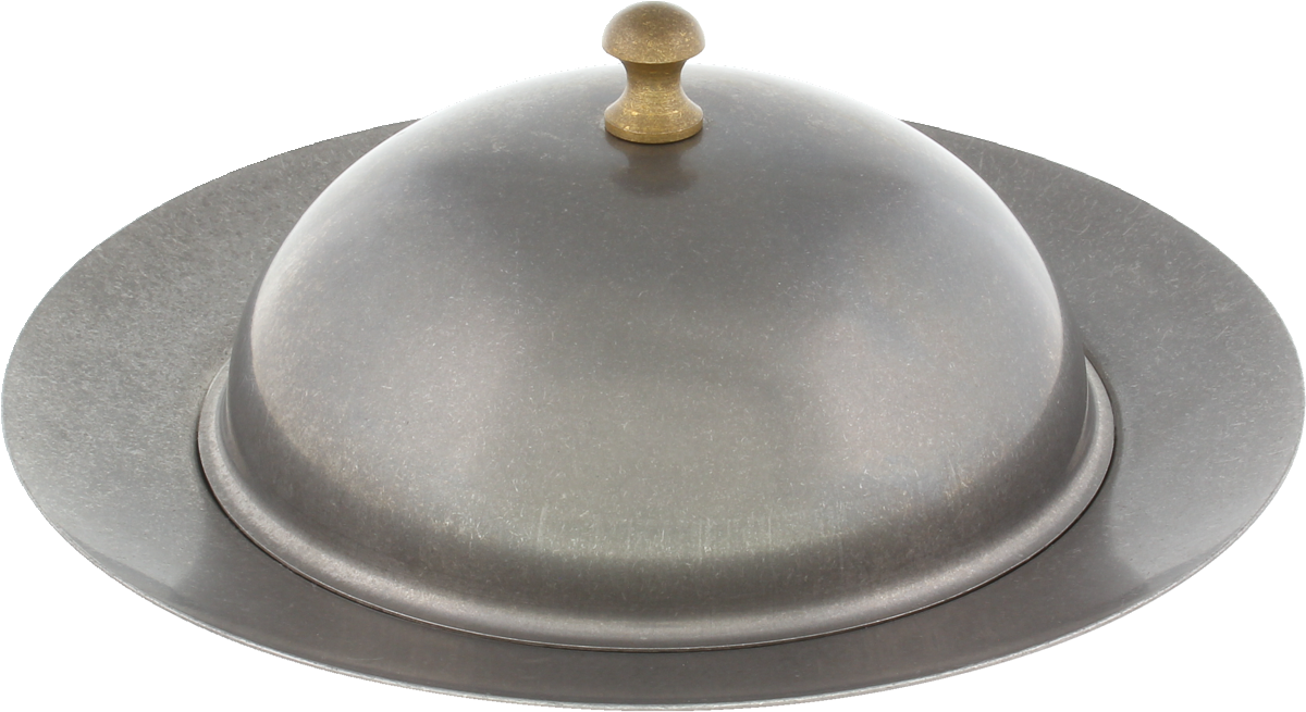 Spotlights - Teller rund m. Cloche silber 20m