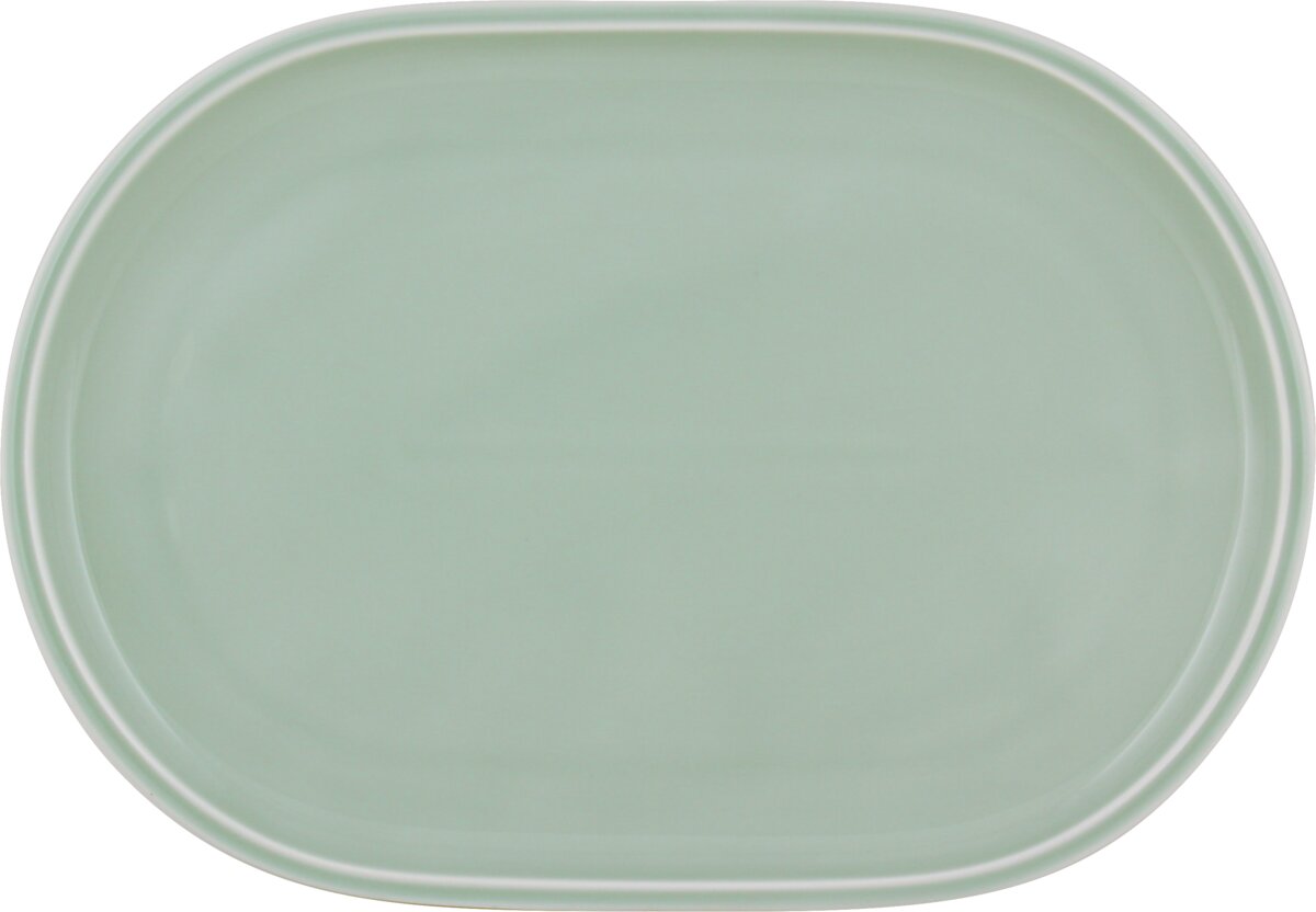 Shiro Glaze Frost - Platte oval coup, 23 x 16 cm