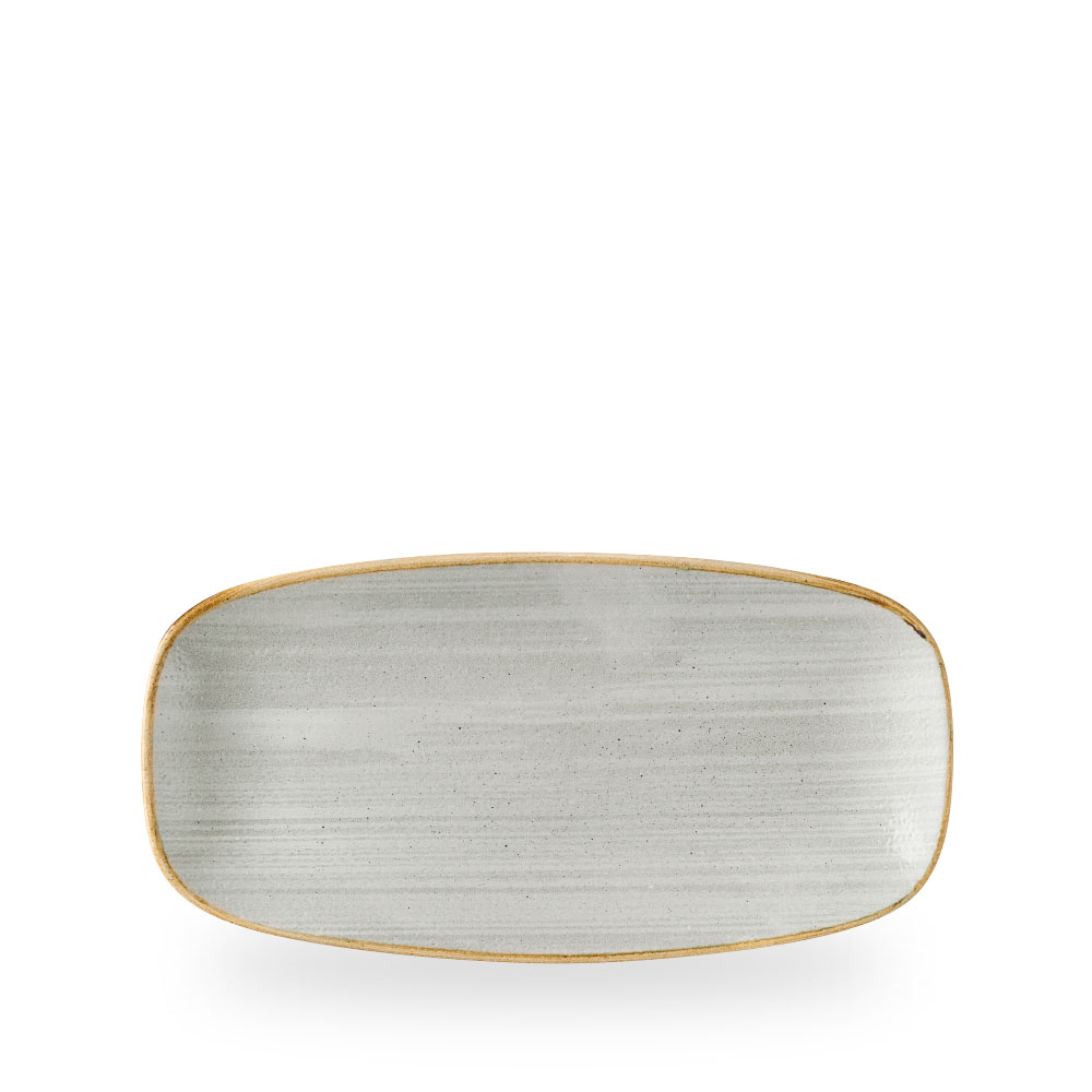 Churchill Stonecast Raw Grey Platte Oblong Rechteckig 29,8 x 15,3 cm