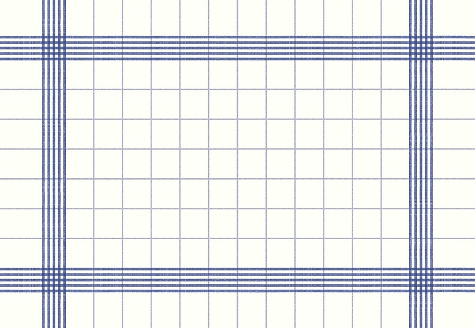Towel Napkin weiß-blau, 38 x 54 cm