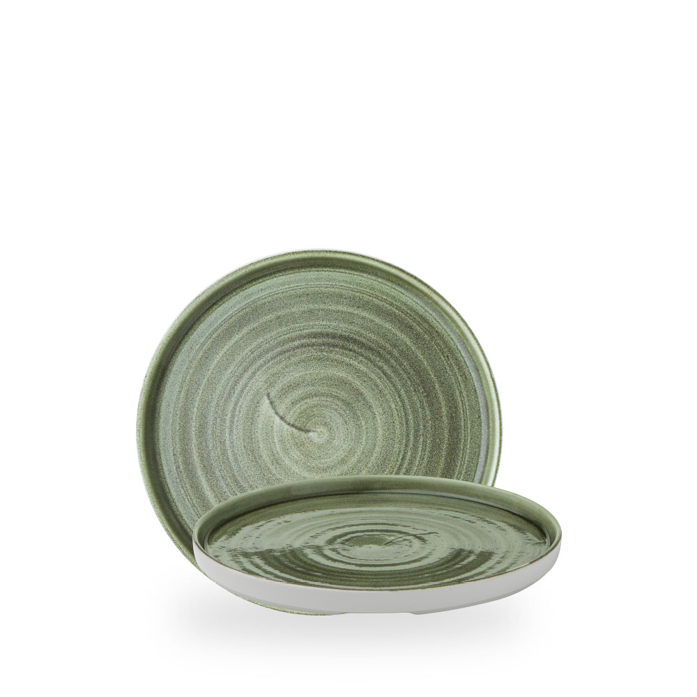 Churchill Stonecast Patina Burnished Green Teller Flach Mit Steilrand 21 cm