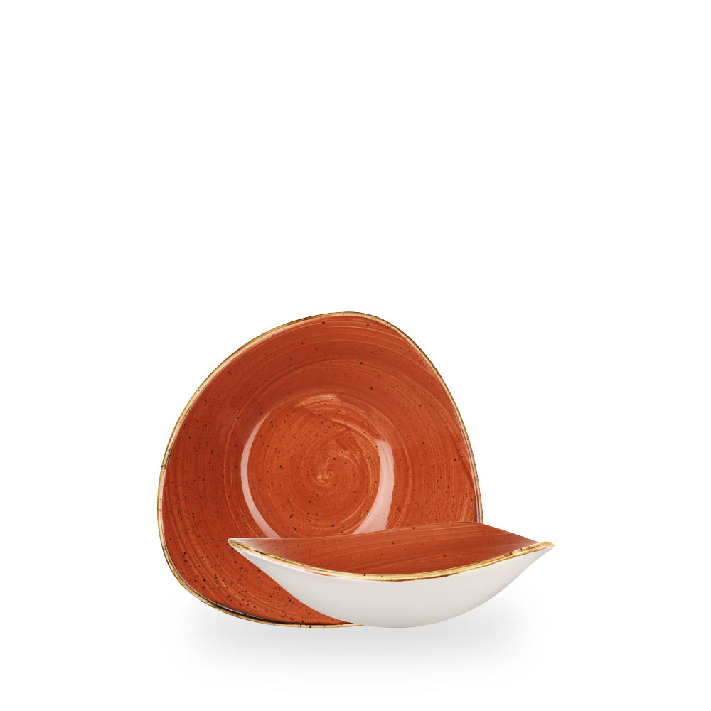 Churchill Stonecast Spiced Orange Bowl Dreieck.18,5 cm, 37Cl