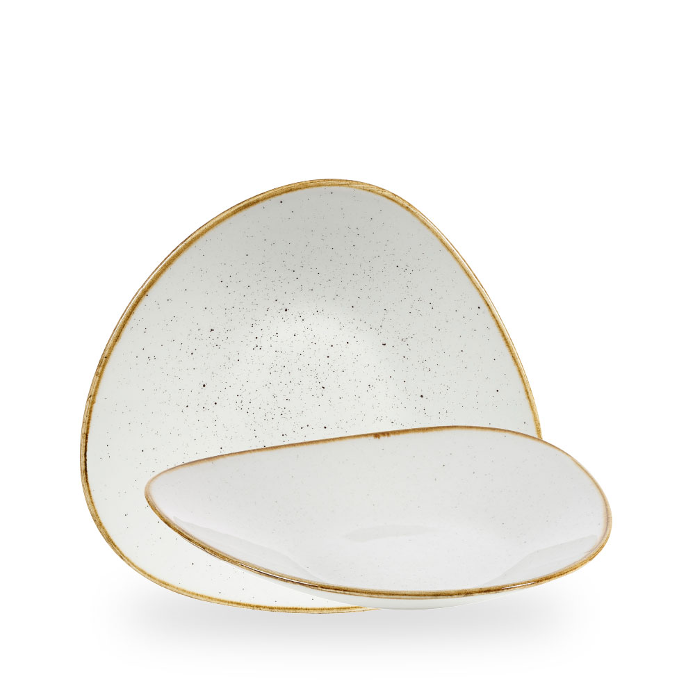 Churchill Stonecast Barley White Schale Dreieck.27.2 x 26.7 cm