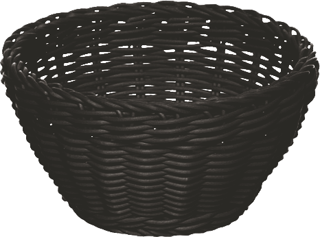 Korb, rund, schwarz, Ø 16 cm